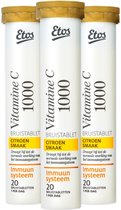 Etos Vitamine C 1000 mg Citroen - 60 bruistabletten (3 x 20)