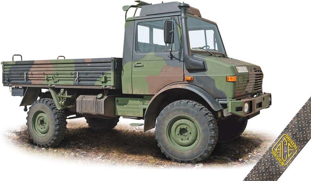 ACE Modelbouwpakket Militaire voertuigen - 72450 Unimog U1300L Military 2ton Truck (4x4) Plastic - 1:72 - Modelbouw