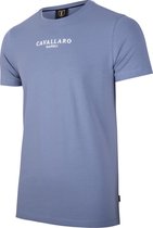 Cavallaro Napoli - Heren T-Shirt - Albaretto - Medium Blauw  - Maat L