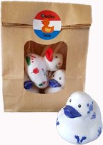 DUCKYbag DUTCH DUCKY Delft &Tulp 3 stuk