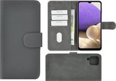 Samsung Galaxy A42 Hoesje - Bookcase - Pu Leder Wallet Book Case Grijs Cover