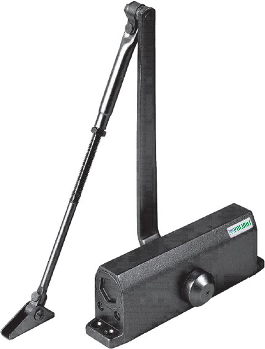 PALMAT Hydraulische deurdranger - Deursluiter voor binnen - 60 t/m 85 kg - Zwart