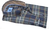 Culture Overhemd Modern Fit Flannel Blauw (514003 - 45)