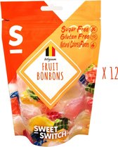 SWEET-SWITCH® - Fruit Bonbons - Snoep - Suikervrij - Glutenvrij - 12 x 100 g