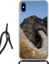 iPhone Xs Max hoesje met koord - Elephant