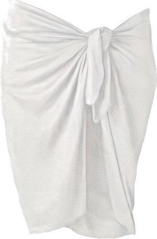 Beco Rok Pareo Mesdames 165 X 56 Cm Polyester Wit
