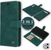 Samsung Galaxy S10 Plus Hoesje Emerald Green - Casemania 2 in 1 Magnetic Book Case