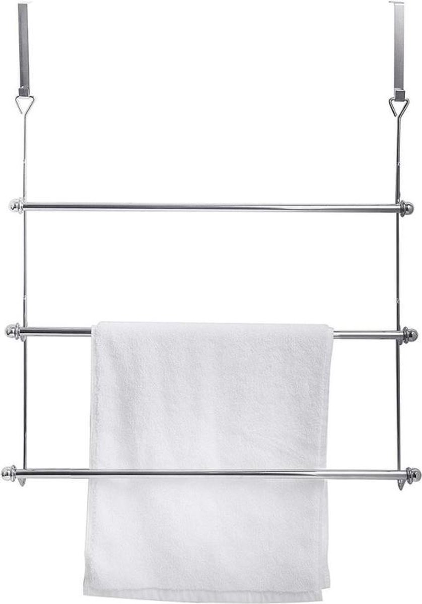 Droogrek - Handdoekrek - badkamer - toilet - eenvoudig installeren - stevig - maximale dikte deur 48 mm