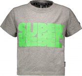 SuperRebel T-shirt meisje grey melee maat 6/116