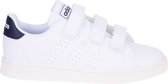 Adidas Advantage Wit-Blauwe Sneaker Velcro