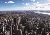 1x Zelfklevende poster Manhattan | 200x140cm | Skyline Manhattan