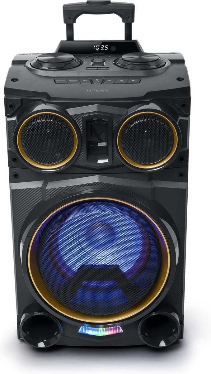 Muse M-1938DJ - Bluetooth DJ party speaker met FM-radio en USB (500 Watt)