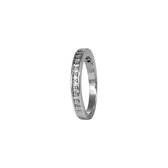 Silventi 943282224-58 Zilveren Ring - Dames - Zirkonia - Maat 58 - Rhodium - Zilver