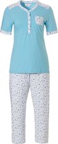 Turquoise dames pyjama Pastunette