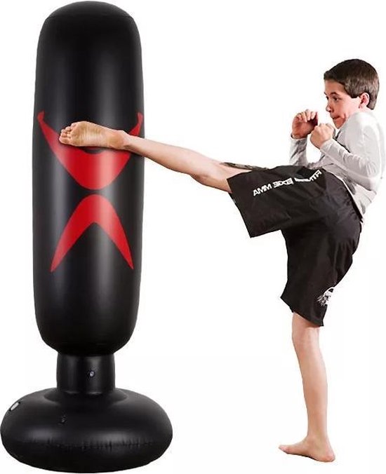 medley Charles Keasing Pessimist Kids Opblaasbare Bokszak 120 cm -thuis boksen- sporten- fitness- excl.... |  bol.com