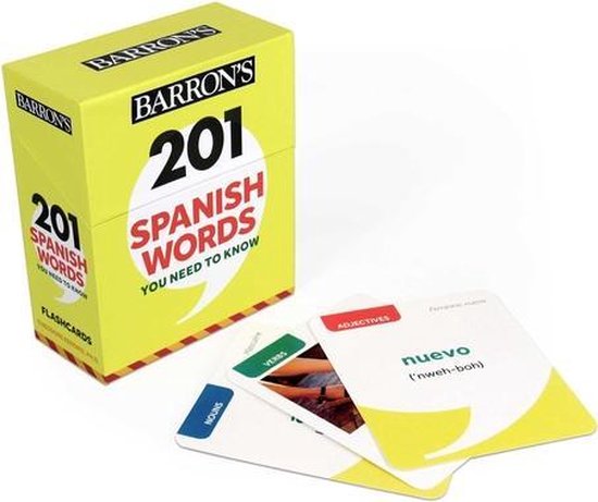 Afbeelding van het spel Barron's 201 Spanish Words You Need to Know Flashcards