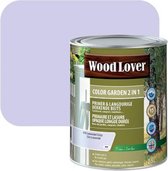 WoodLover Color Garden - Beits - Decoratieve dekkende beits  2 in 1 ( grondlaag en eindlaag) -  430 - Lavendelgrijs - 2,50 l