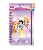 DISNEY PRINCESS NOTITIEBOEKJE MET 60 BLADZIJDEN EN GLITTERS