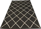 Aledin Carpets Palermo - Vloerkleed 160x230 cm - Laagpolig - Modern - Zwart/Wit - Tapijten woonkamer - Geruit