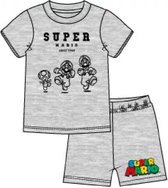 Super Mario pyjama - grijs - Maat 116 / 6 jaar