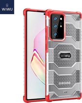 WiWu - Hoesje geschikt voor Samsung Galaxy Note 20 Ultra -Voyager Case - Schokbestendige Back Cover - Rood