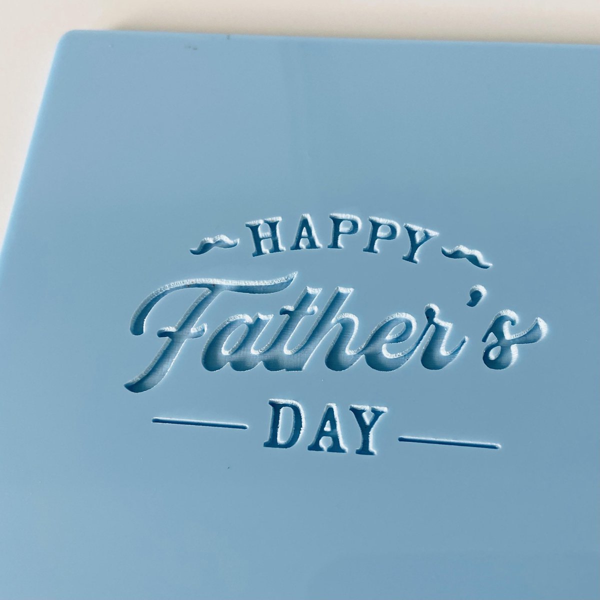 Fondant stempel Happy Father's Day - Vaderdag - marsepein stempel - koekstempel - bakken - koekjes bakken - fondantstempel