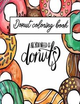 Donut coloring book