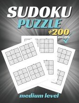 Sudoku Puzzle Book +200 Medium Level