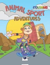Animal Sport Adventure Coloring