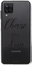 Casetastic Samsung Galaxy A12 (2021) Hoesje - Softcover Hoesje met Design - Chase The Sun Print