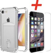 YPCd® Apple iPhone SE 2020 Pasjeshouder - Shock Case Transparant