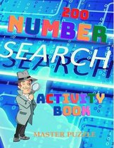 200 Large Print Number Search Puzzles Book For Adults