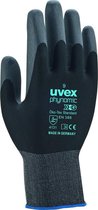uvex phynomische XG werkhandschoenen, EN 388 4 1 2 1 X, polyamide/elastaan, zwart, maten 6-12, 10 paar