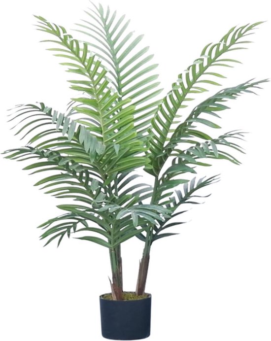 Kunstpalm 110 cm | Palm Kunstplant | Kunst Palmplant | Kunstplanten voor Binnen | Kunst Kamerplant | Kunst Arecapalm