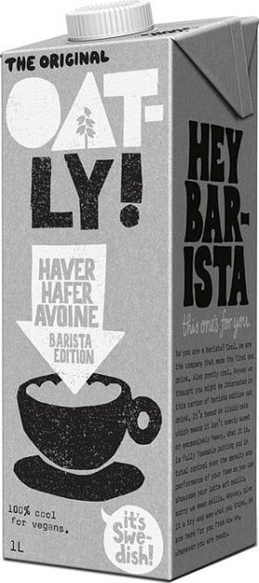 Oatly Haverdrank barista edition 1L - 6 stuks