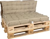 Bol.com MaxxGarden Palletkussen - zitkussen loungeset bank - palletsofa - 120x80cm Taupe aanbieding