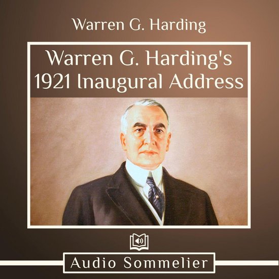 Warren G. Harding's 1921 Inaugural Address - cover