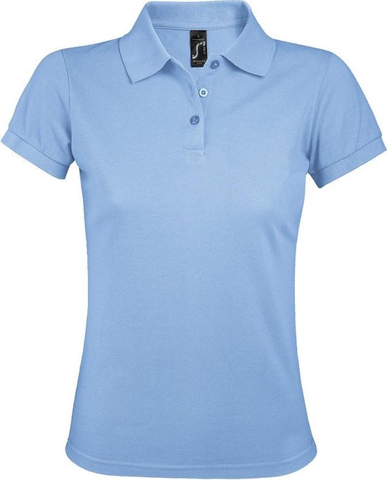 SOLS Dames/dames Prime Pique Polo Shirt (Hemelsblauw)