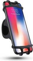 Eldur Universele Telefoonhouder Fiets - 4 tot 6.5 inch - Telefoon Houder Scooter - Phone Holder Bike - Zwart - Telefoonhouder Motor