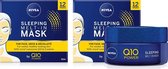 Nivea Q10 Sleeping Melt-In Mask Multi Pack - 2 x 12 Masks