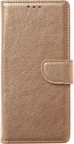 MM&A PU Lederen Wallet Book Case Hoesje voor Samsung Galaxy A32 4G – Goud - Portemonnee – Met Stand – Kaarthouder – Pasjes Houder – Magneet Sluiting – Bookcase