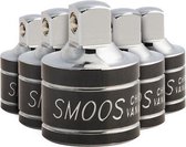 Smoos® Verloop dop van 3/8 naar 1/2 - 5 stuks - Zwart