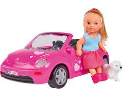 foto van Evi Love - Evi met Beetle Wagen 23cm - minipop - vanaf 3 jaar