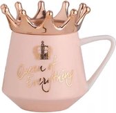 Kopje - Queen of everything - vrijgezellendag - moederdagcadeau - moederdagkado - cadeau - kado - mok - kopje met deksel