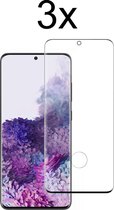 Samsung S20 Plus Screenprotector - Beschermglas Samsung galaxy S20 Plus Screen Protector Glas - Full cover - 3 stuks