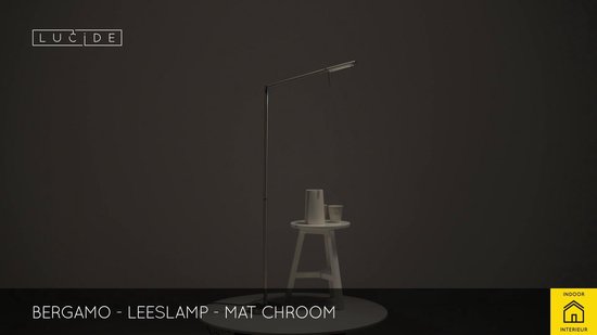 Lucide BERGAMO Leeslamp - LED Dimb. - 1x7,2W 3000K - Mat chroom | bol.com