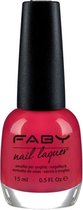 Faby Nagellak Passport To My Heart Dames 15 Ml Vegan Rood