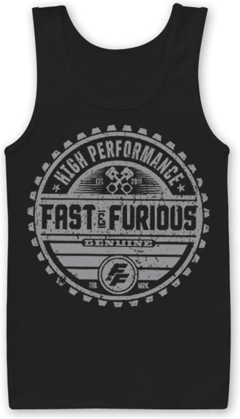 The Fast And The Furious Tanktop -S- Genuine Brand Zwart