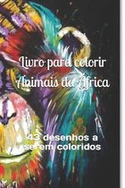 Livro para colorir Animais da Africa