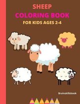 Sheep Coloring Book for Kids Ages 2-4